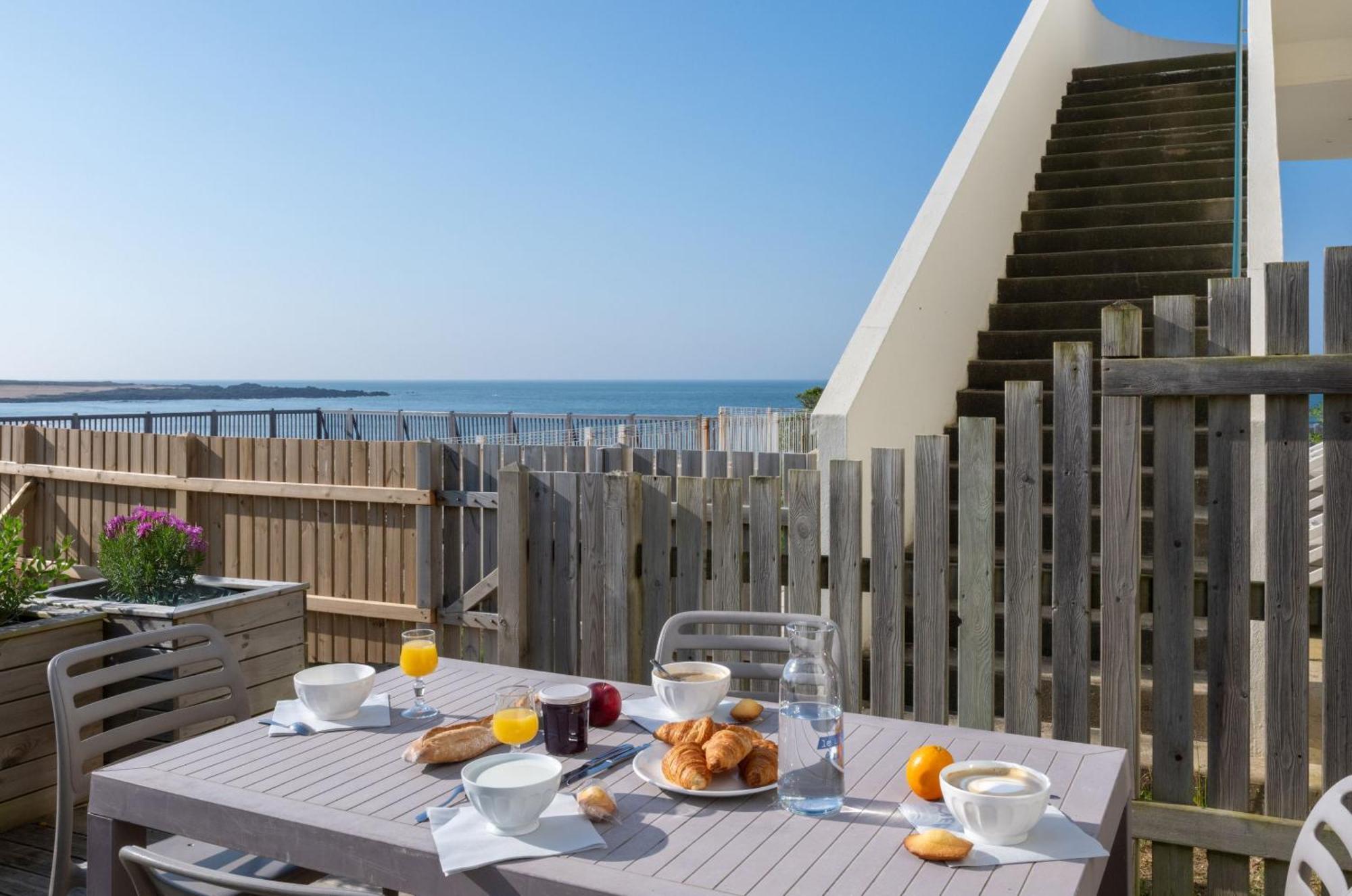 Residence Odalys Valentin Plage Batz-sur-Mer Exterior foto